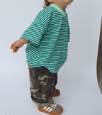 Cool Mint Stripe Tee - Kids