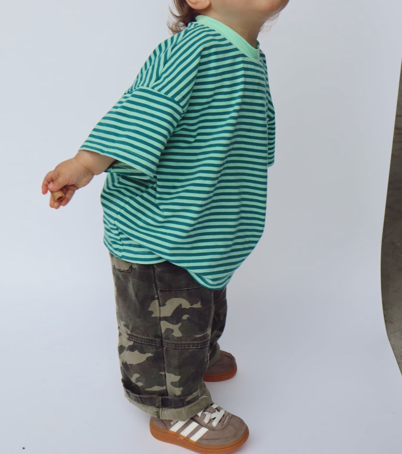 Cool Mint Stripe Tee - Kids