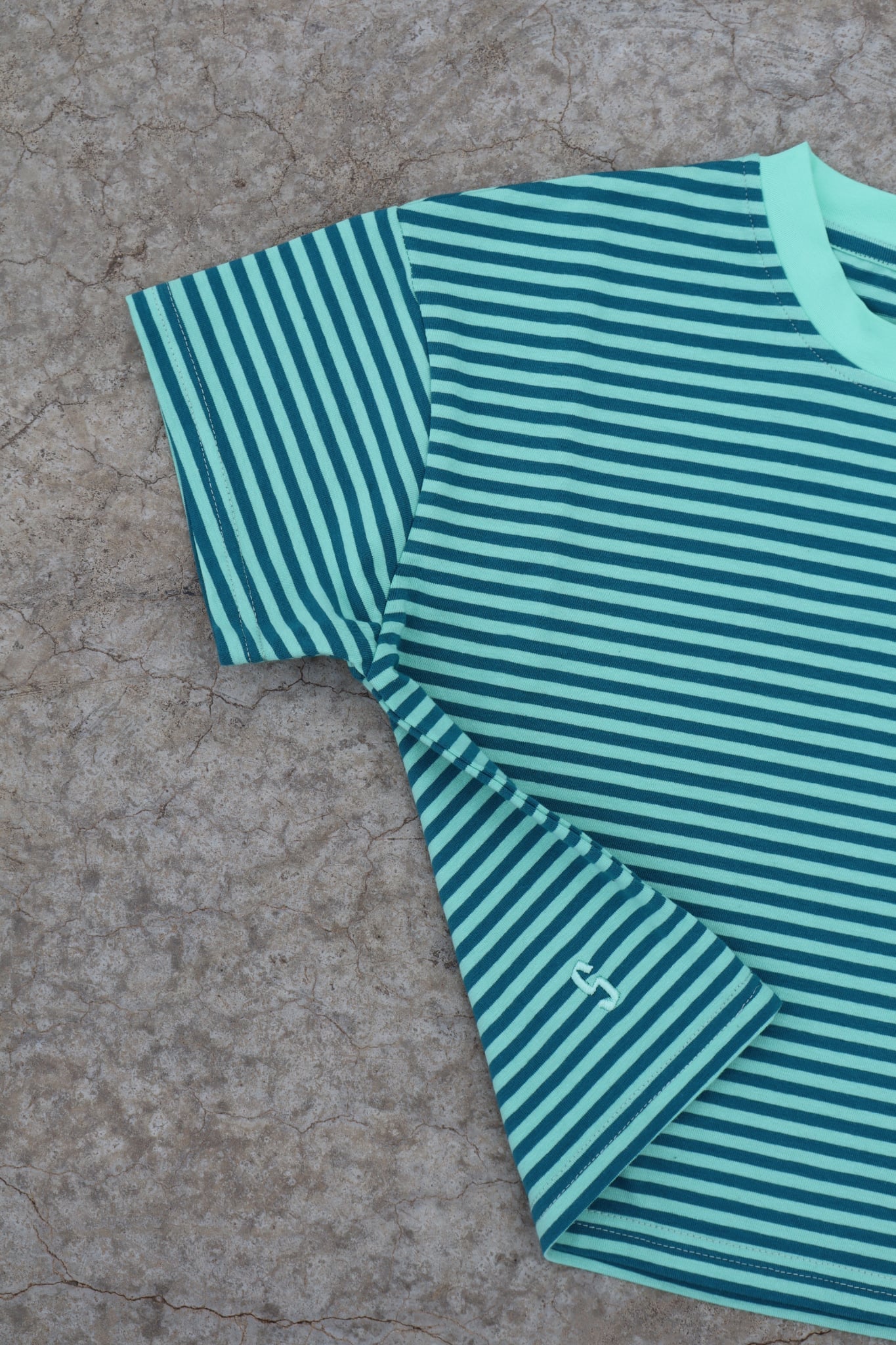 Cool Mint Stripe Tee - Kids
